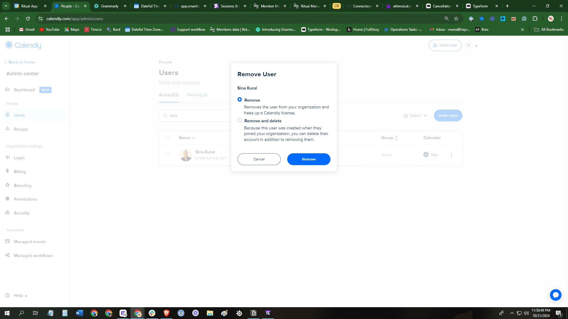Step #11: Click on "Remove and delete"