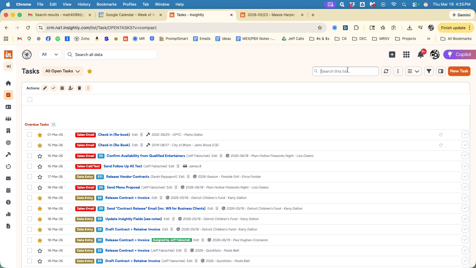 Step #1: Click on "Search this list..." and type in keywords from the Project Name