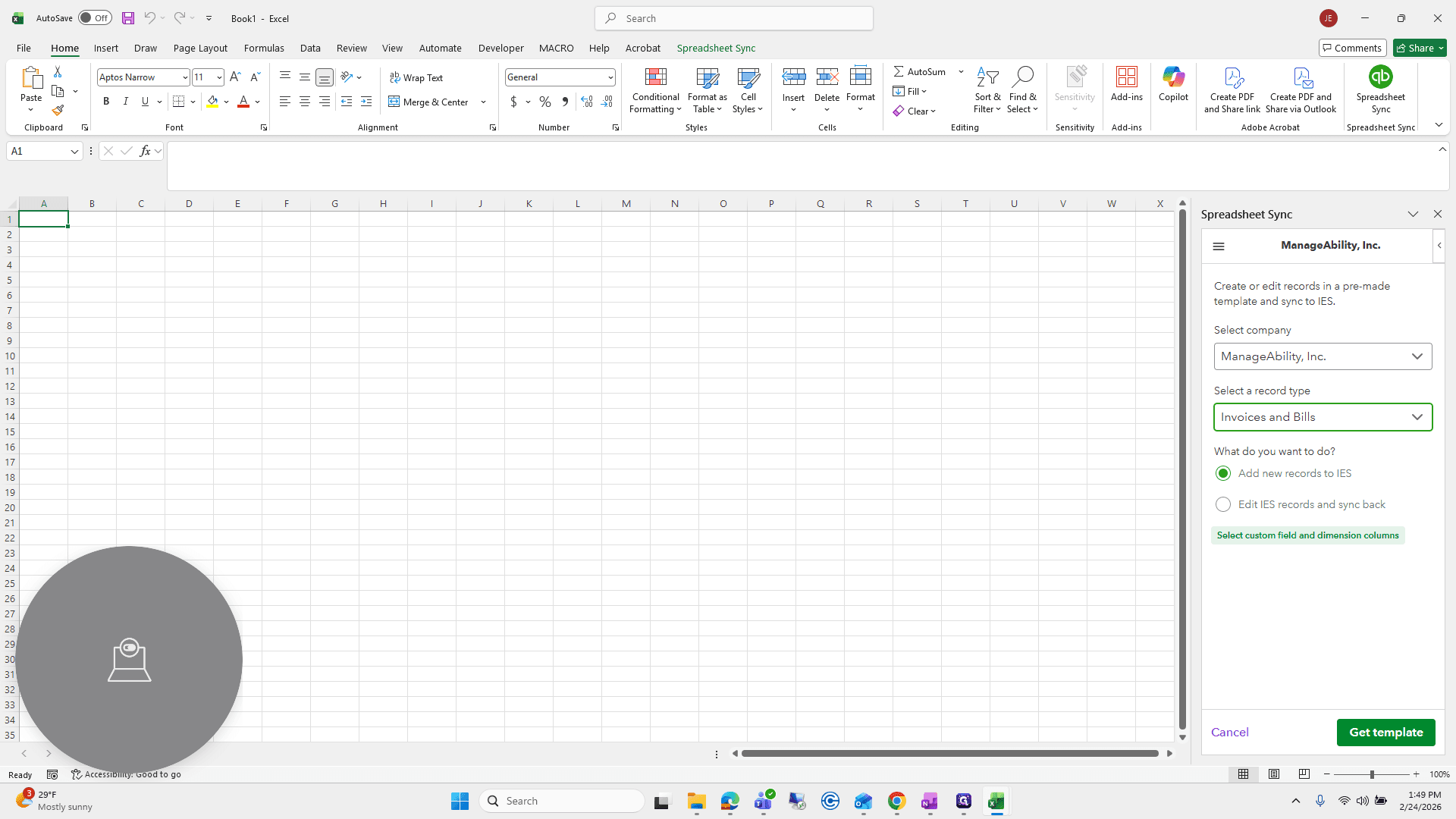 Step #31: Click on "Select custom field and dimension columns"