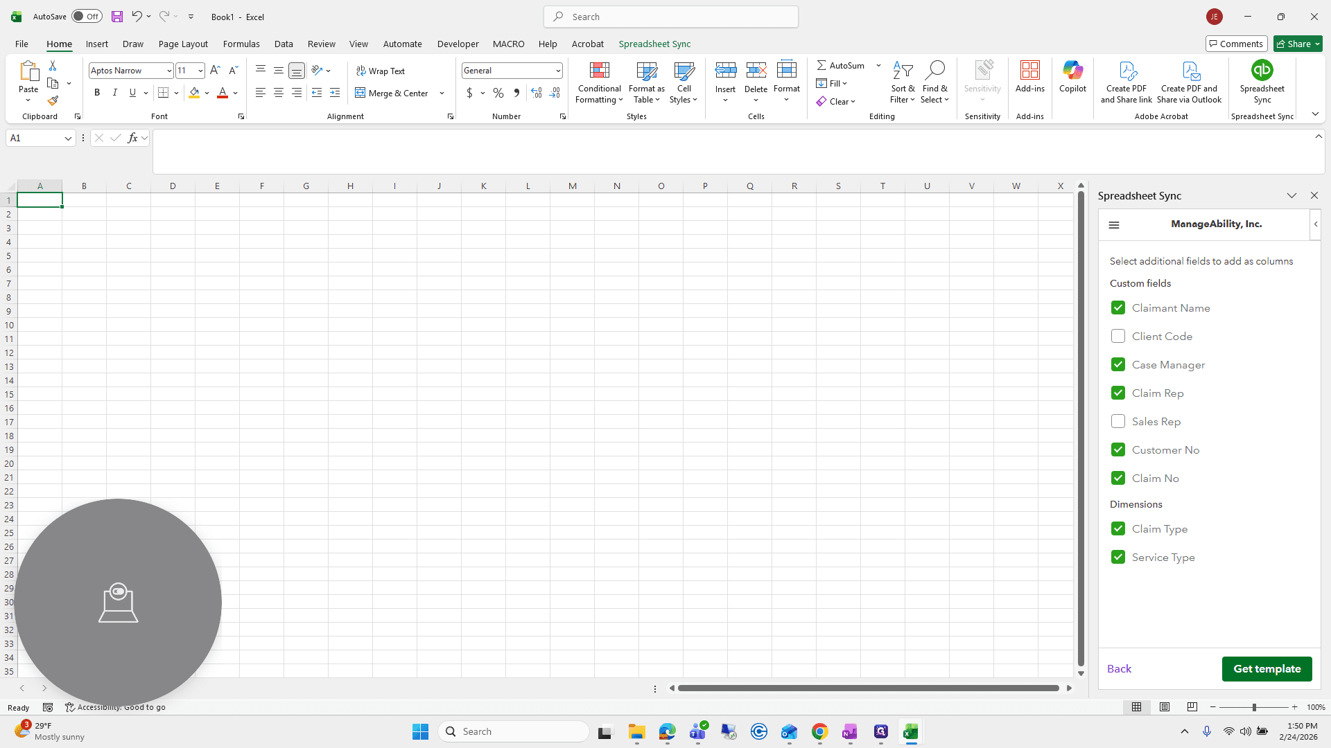 Step #35: Click on "Get template"