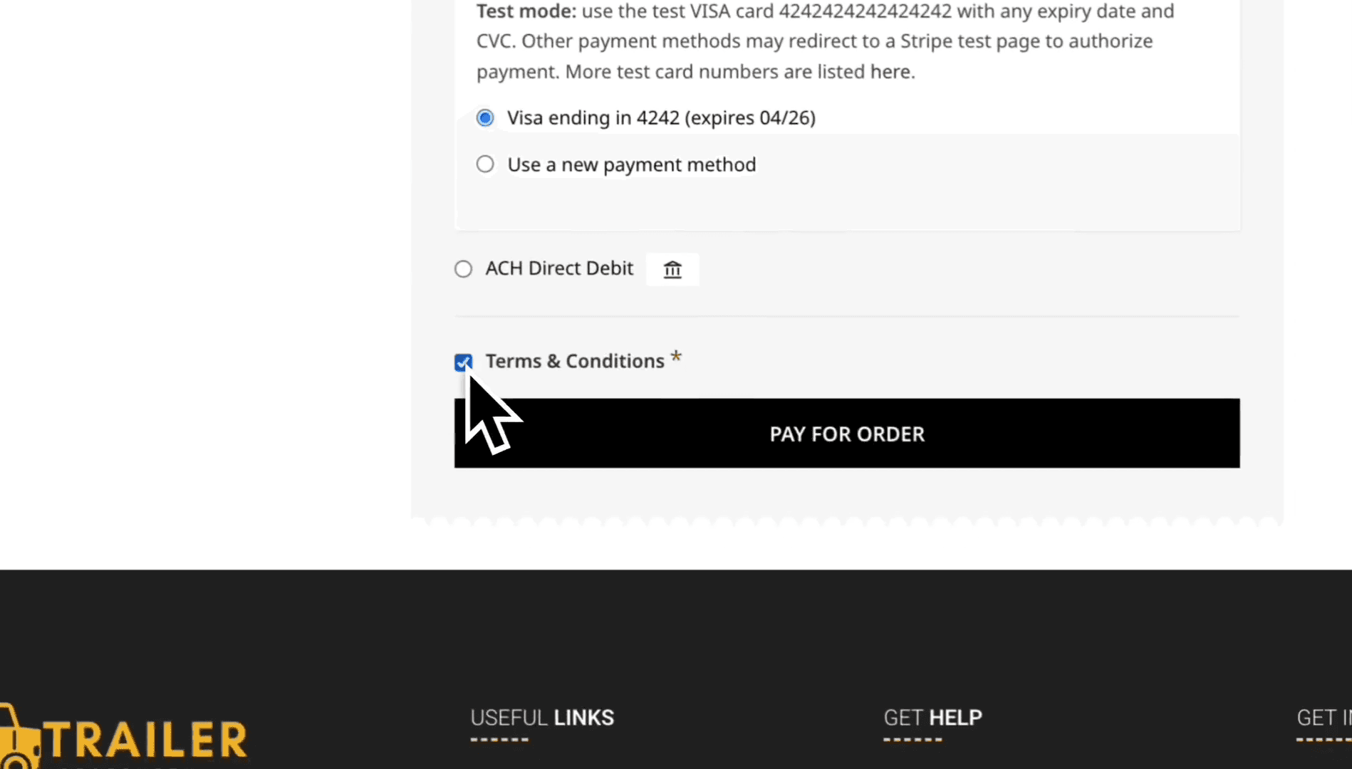 Step #65: Click the Terms & Conditions checkbox.