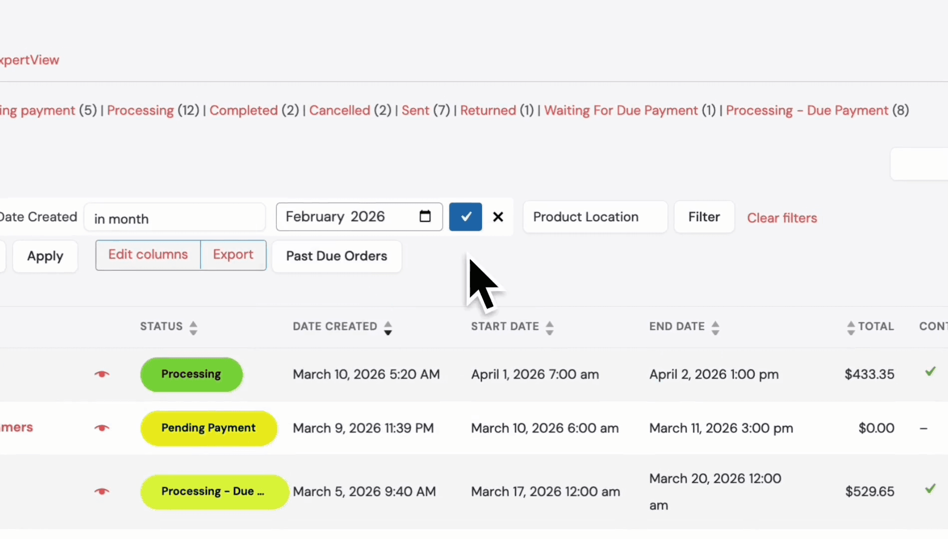 Step #23: Click the checkmark button to confirm the date selection.