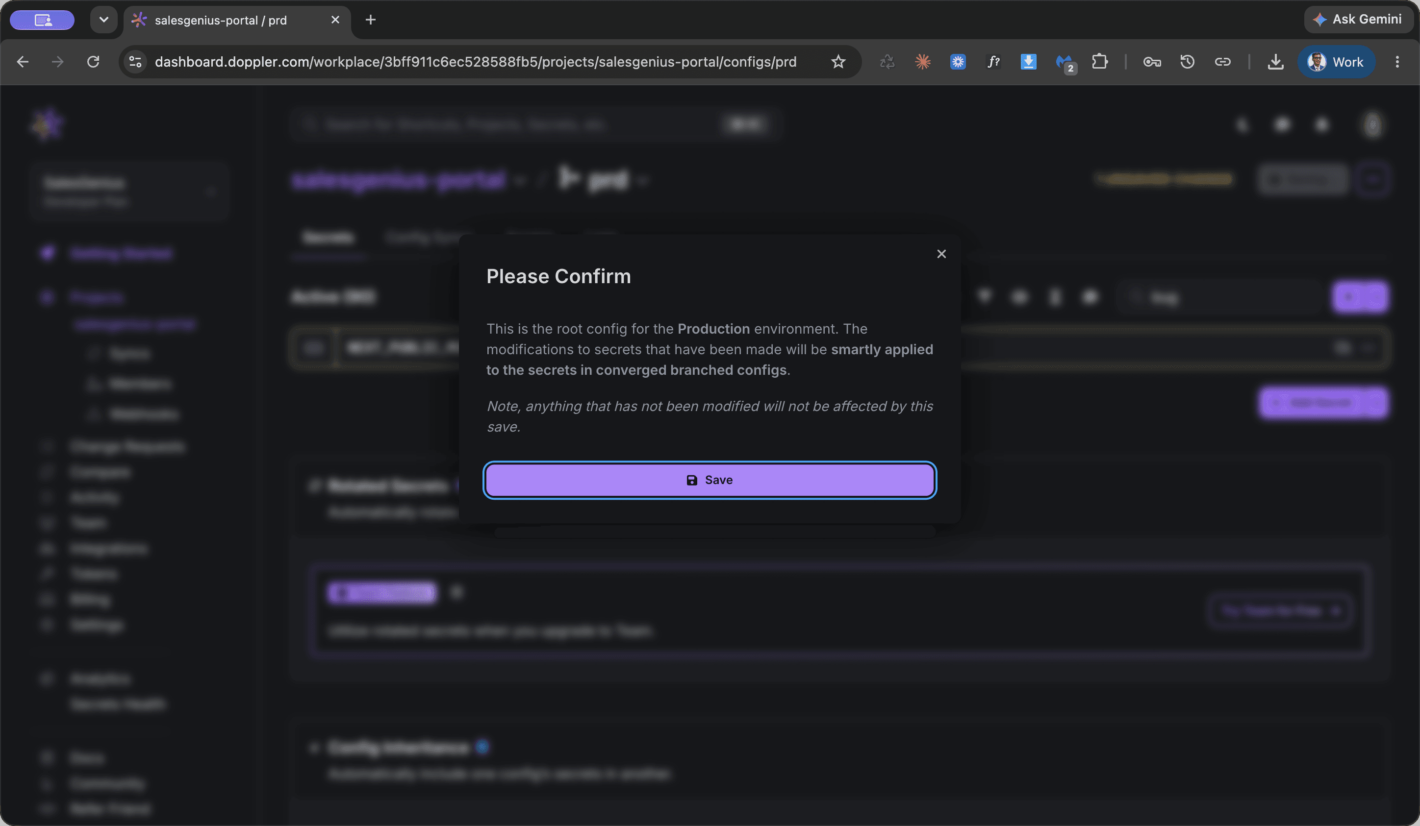 Step #5: Click on Save in the Please Confirm dialog box.