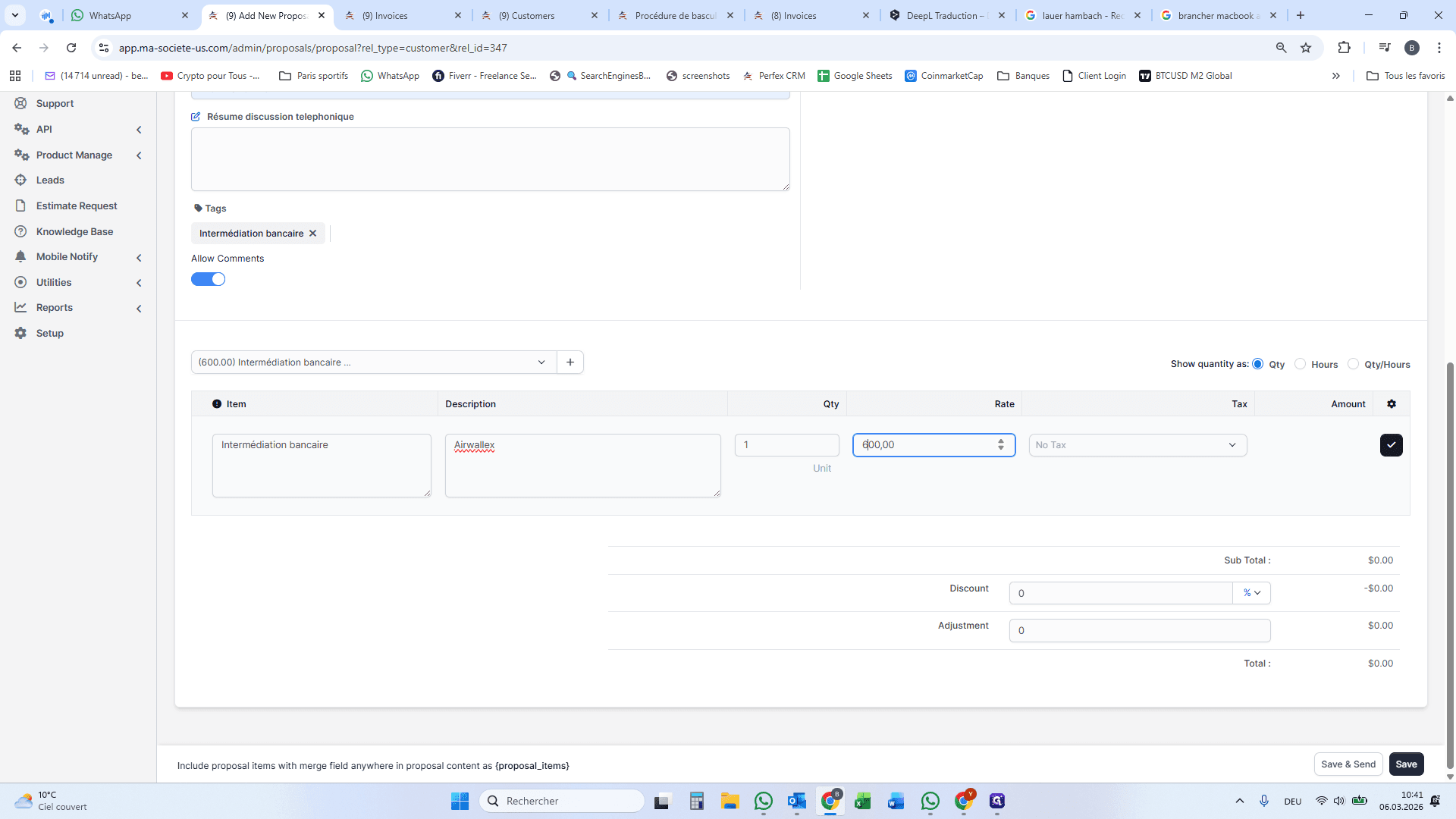 Step #12: Cliquez ici pour valider la ligne