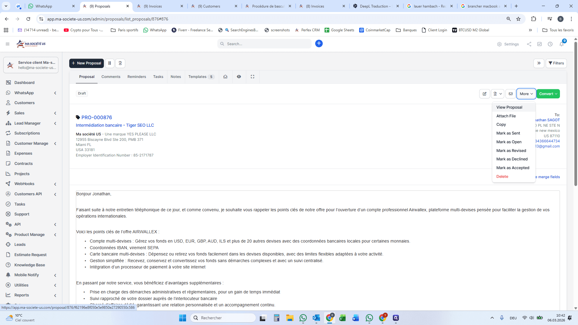Step #21: Cliquez sur "View Proposal"