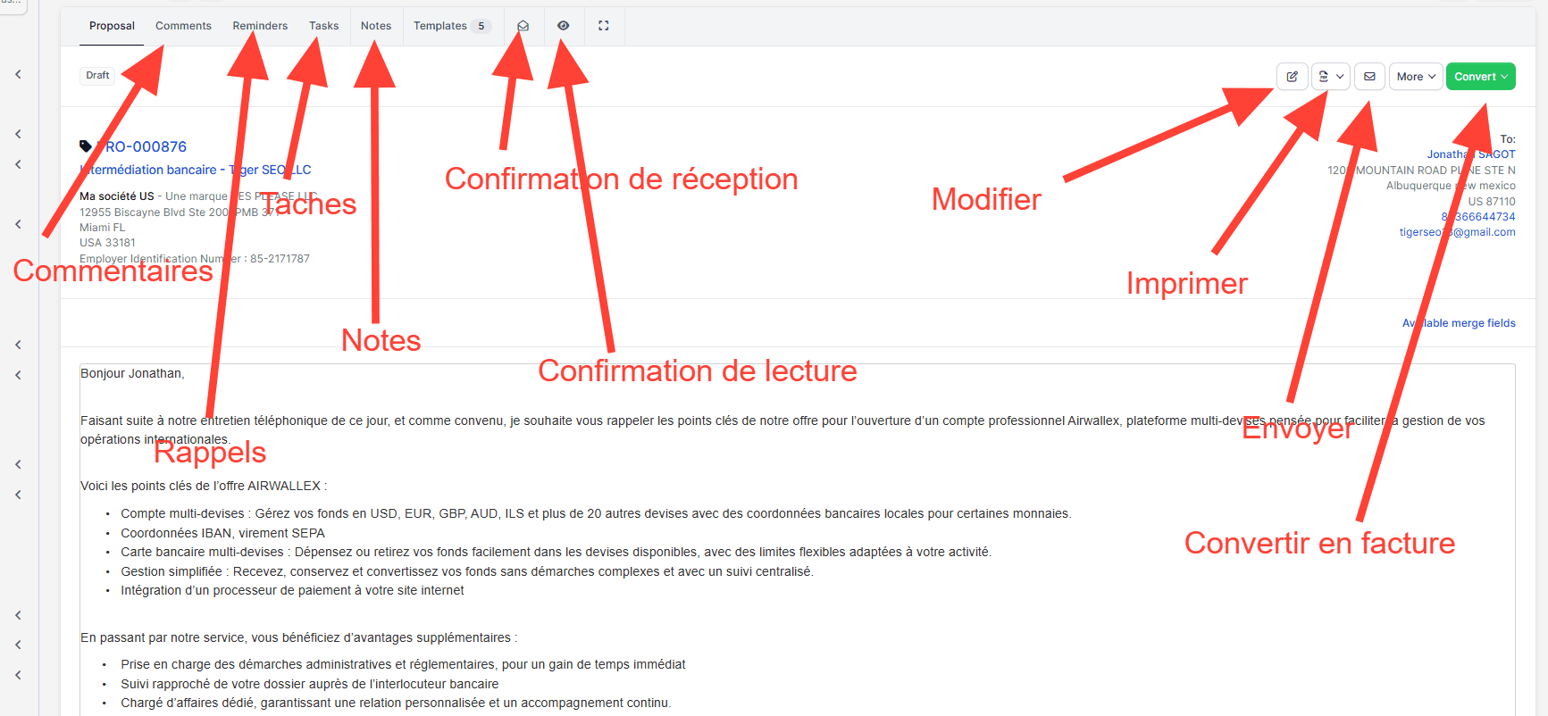 Step #25: Ceci est la vue d'ensemble de la proposition