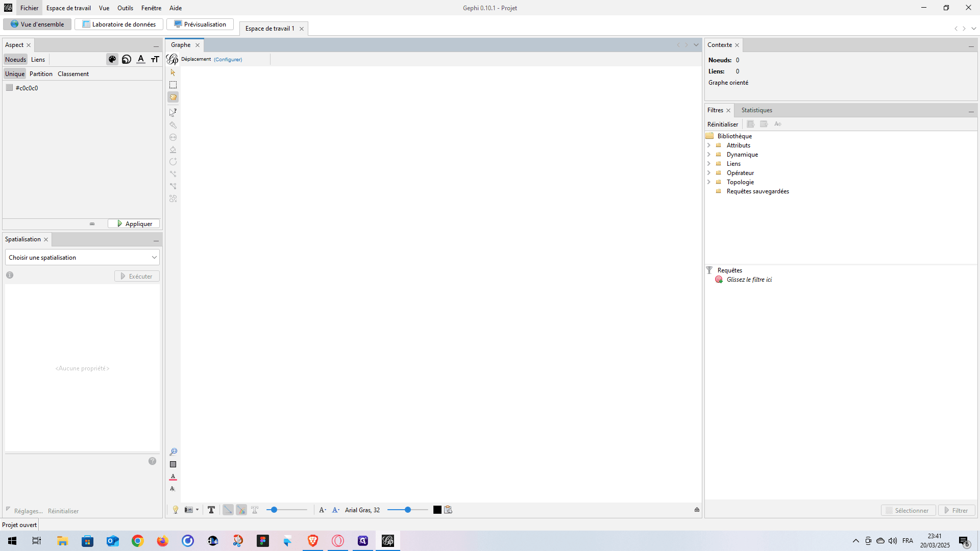 Step #3: Click on "Fichier"