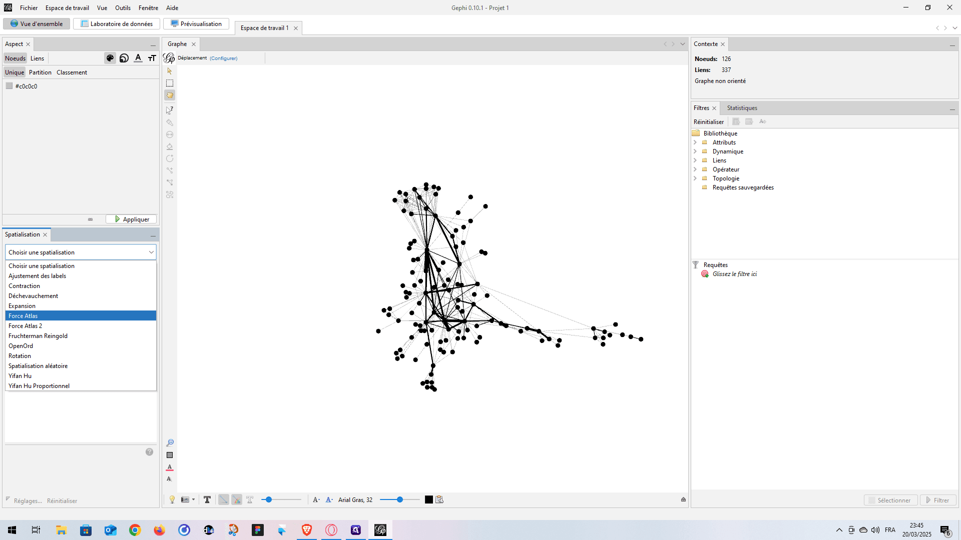 Step #10: Click on "Force Atlas"