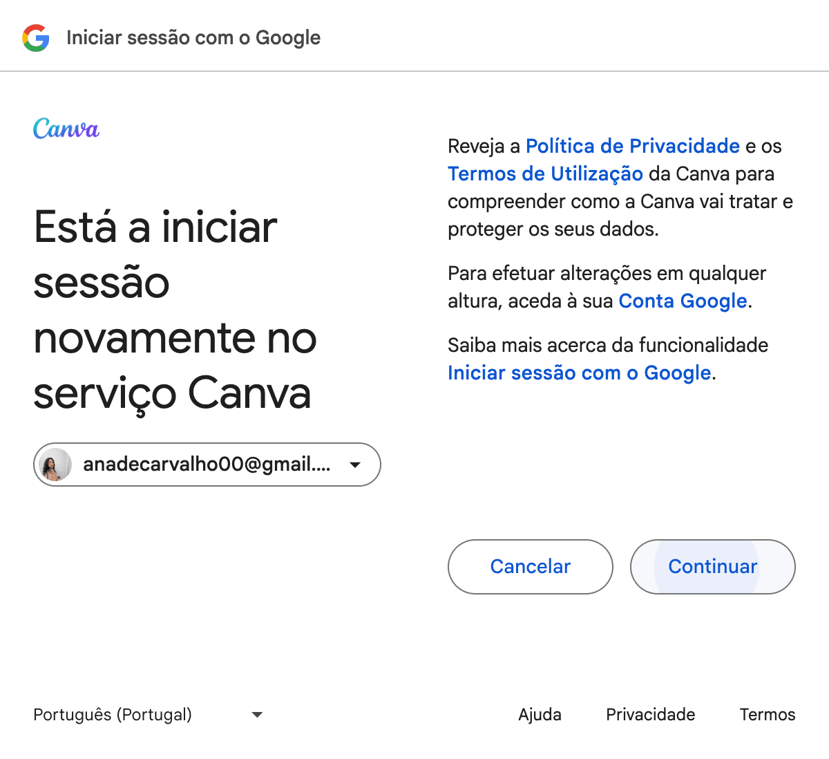 Step #4: Cliquem em "Continuar"