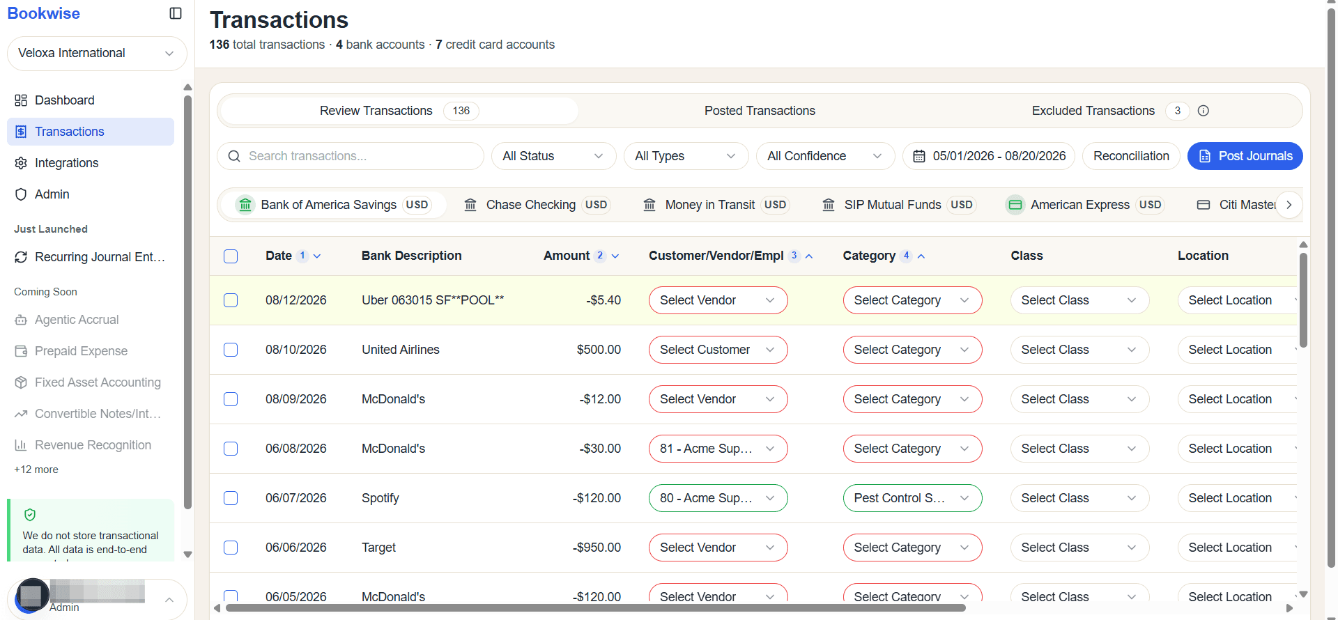 Step #4: All filtered transactions will be show