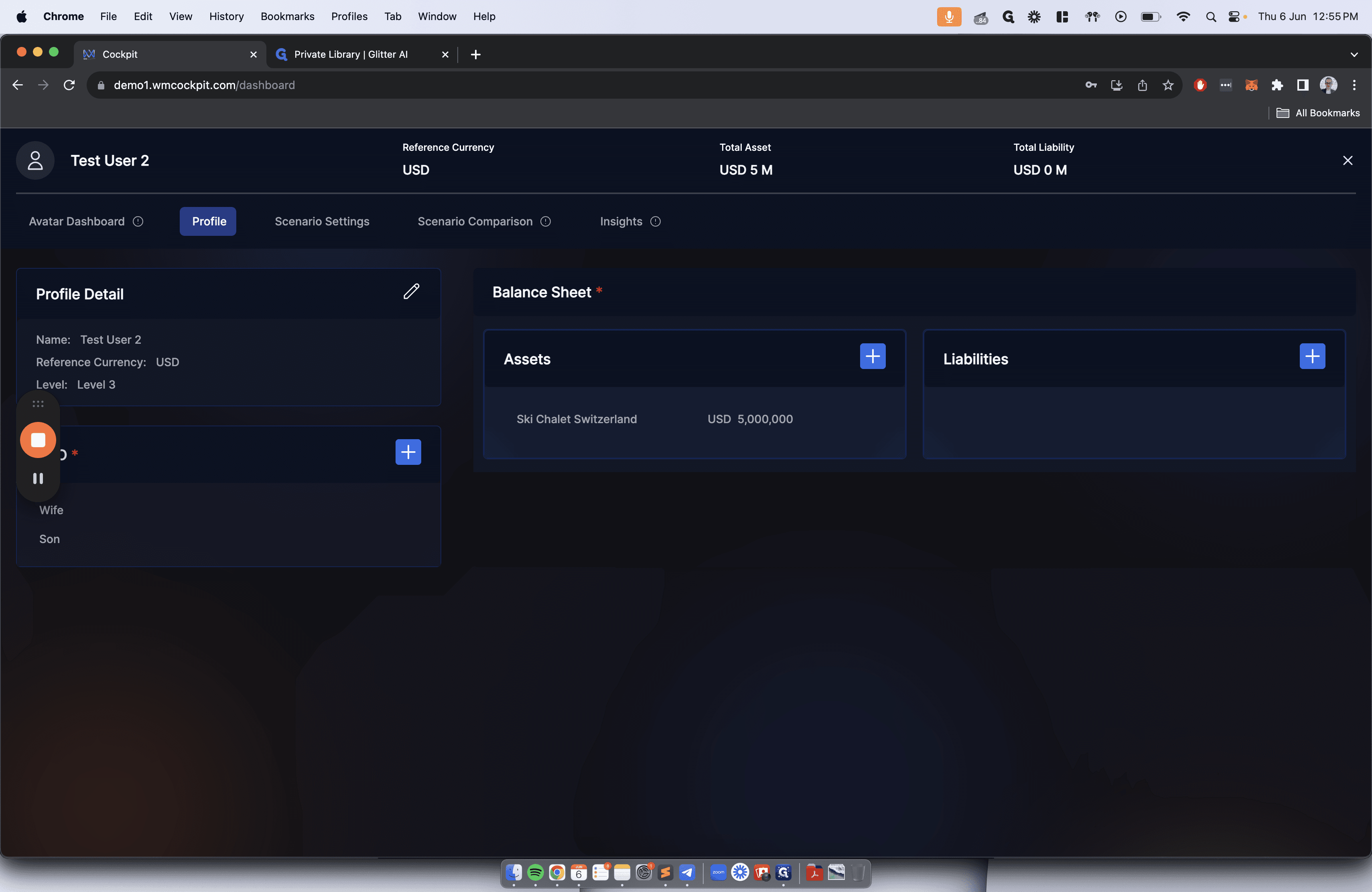 Step #1: Click "Scenario Settings"