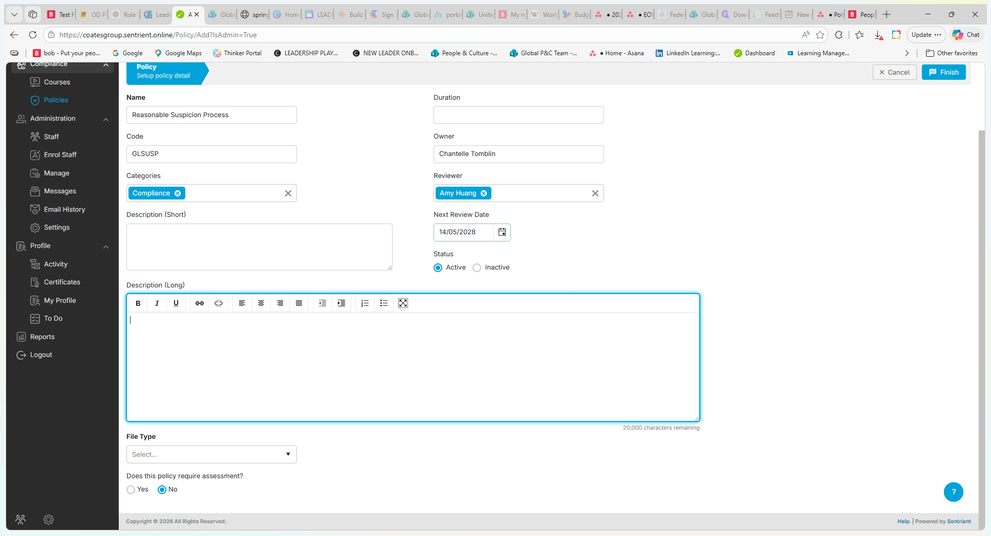 Step #10: Optionally, provide a long overview in the Description field, or leave it blank.
