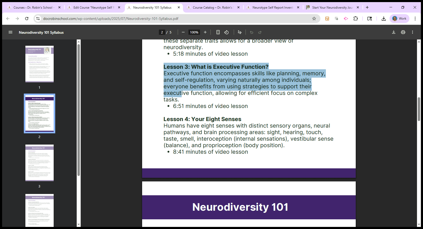Step #33: Drag "executive function"