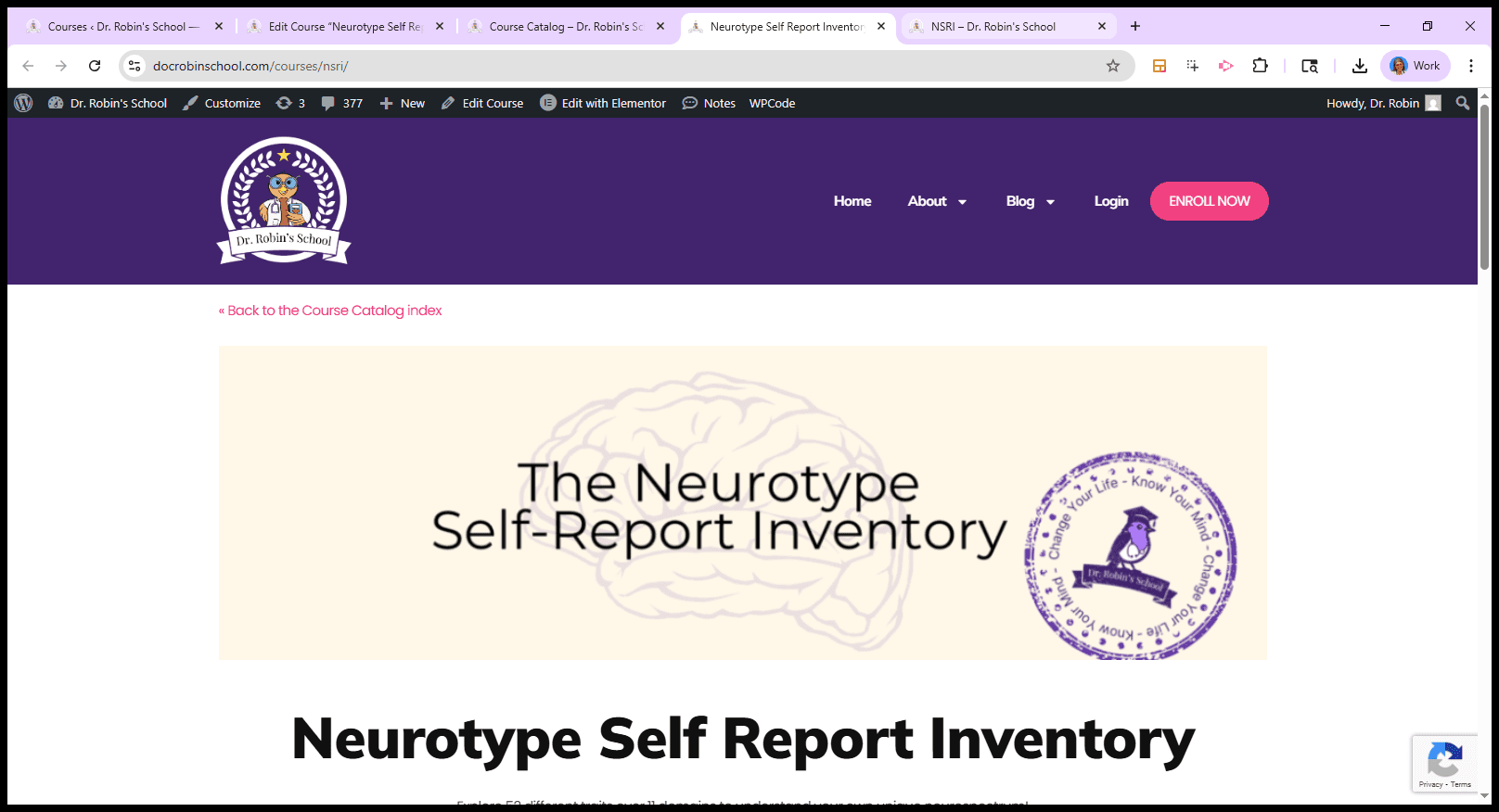 Step #19: Click on "NSRI - Dr . Robin's School"