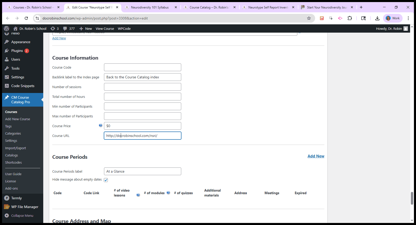 Step #38: Click on "http://docrobinschool.com/nsri/"