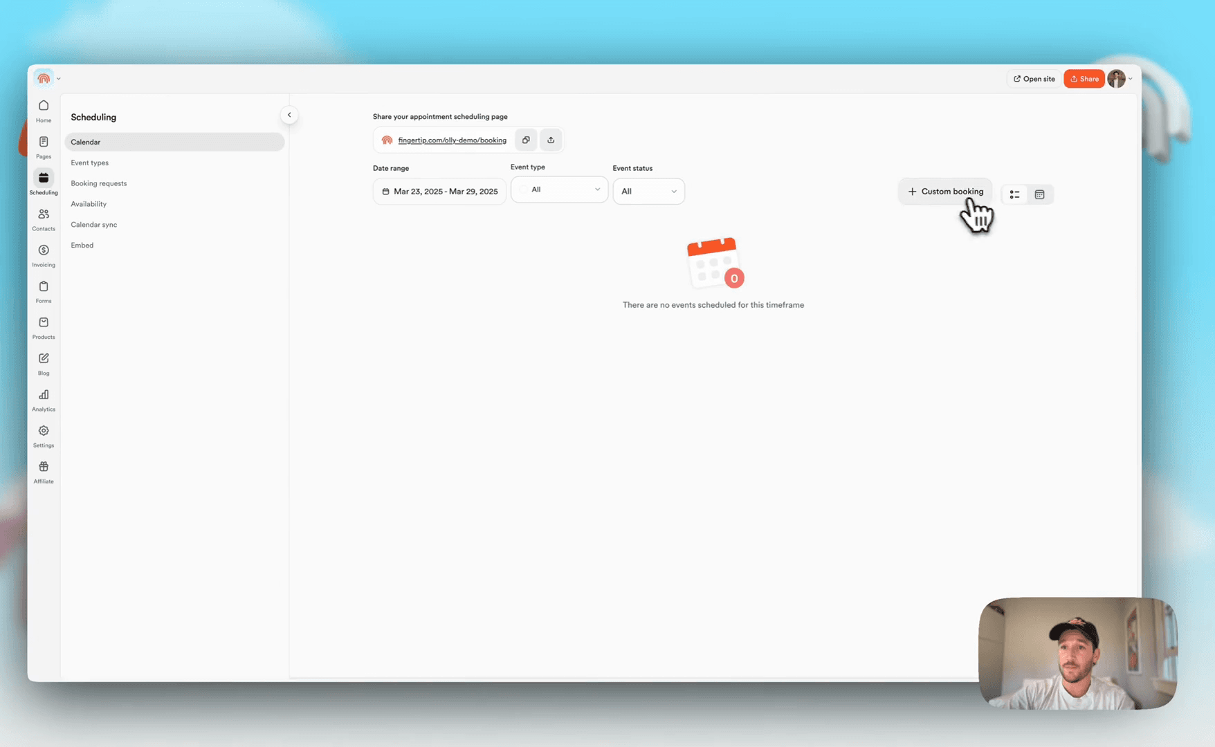 Step #63: Click the week view icon to return to the weekly calendar display.