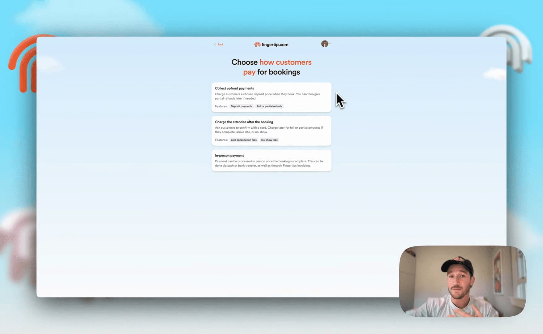 Step #49: To collect upfront payments, click the 'Collect upfront payments' option.