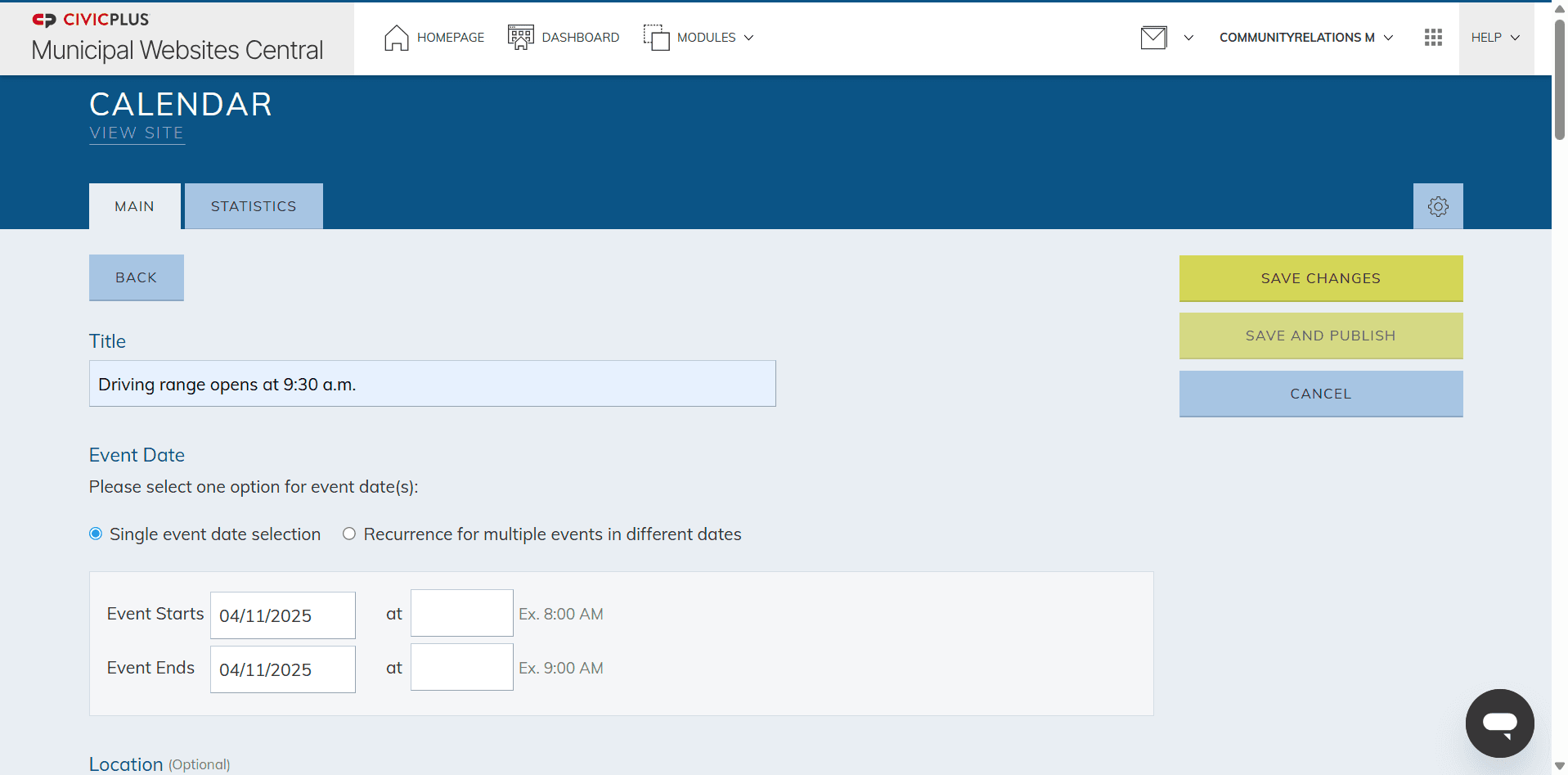 Step #10: Scroll to the top, click Save & Publish, and you're done.