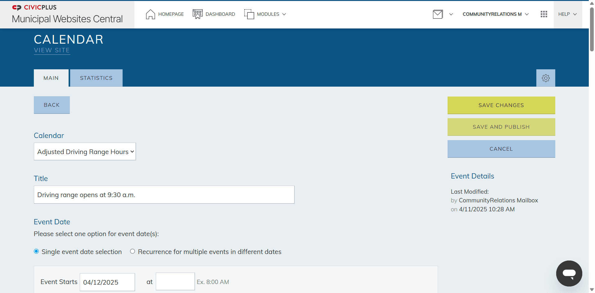 Step #15: Click save and publish.