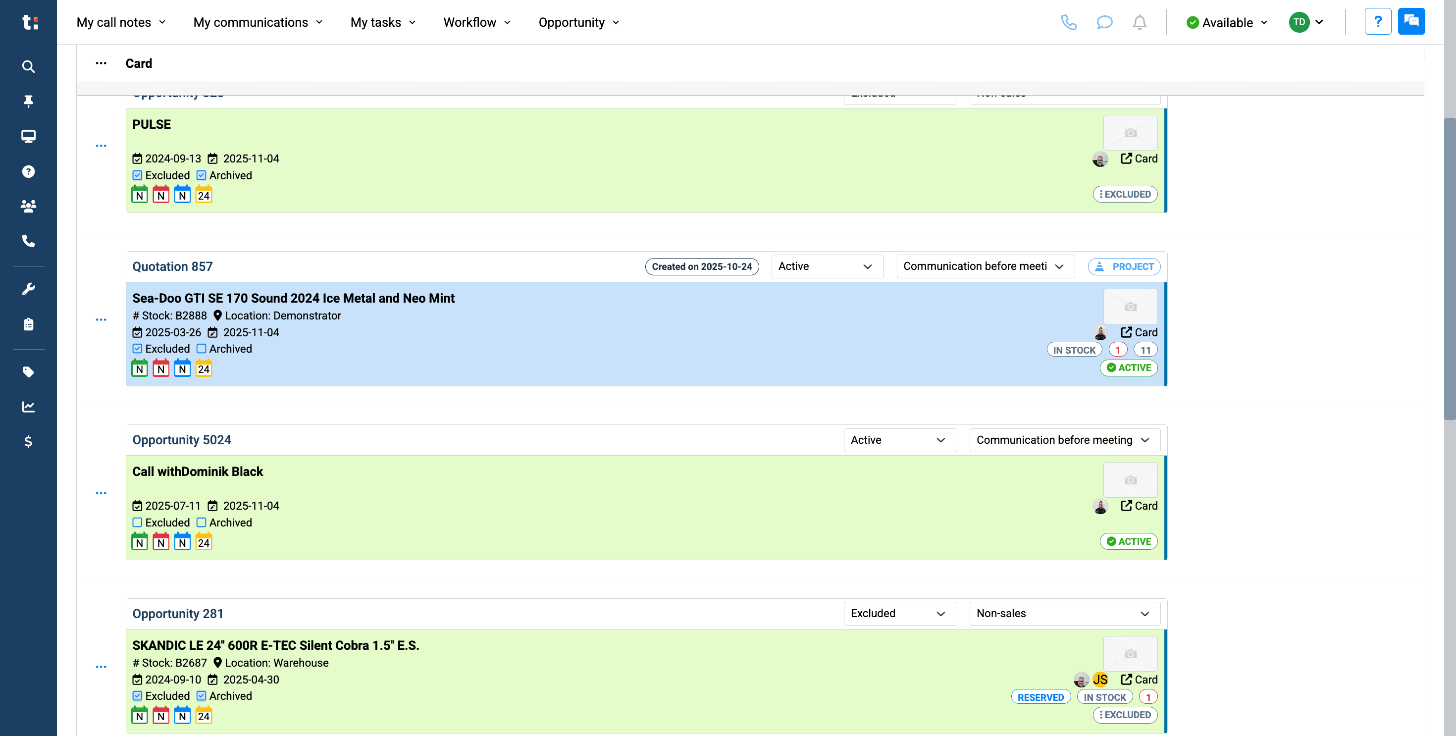 Step #5: You can exclude any card directly from your Sales tab.
