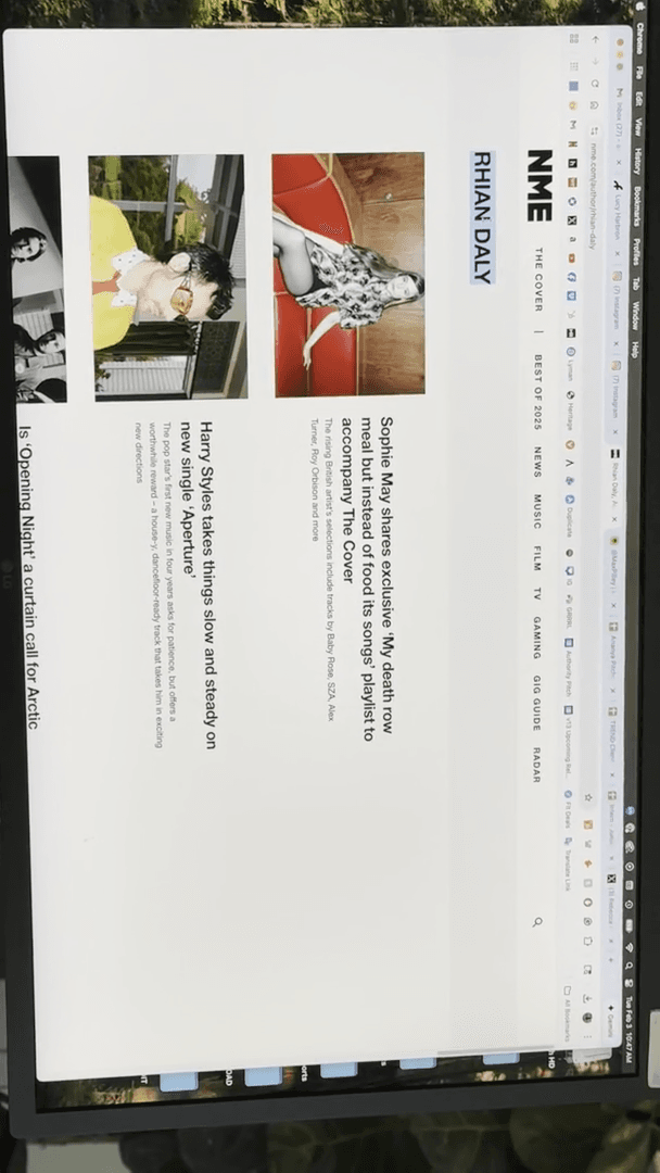 Step #121: Highlight the author's name, 'RHIAN DAILY', at the top of the page