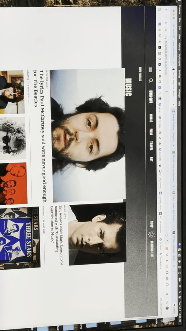 Step #20: Navigate to the MUSIC section of the website.