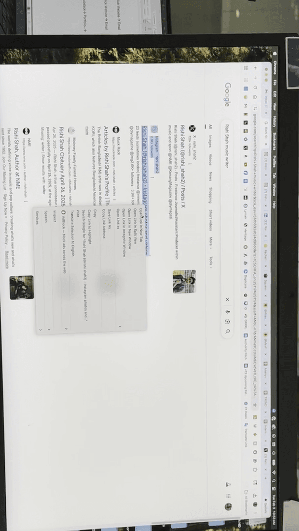 Step #206: Right-click on the desired search result link.