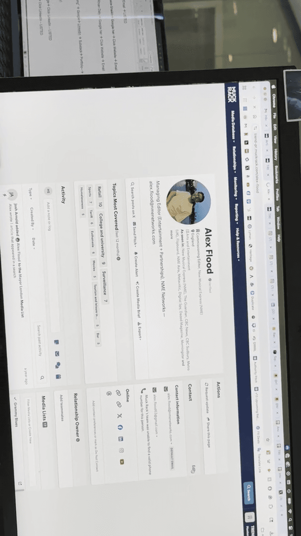 Step #294: Click the Edit button in the Contact section.