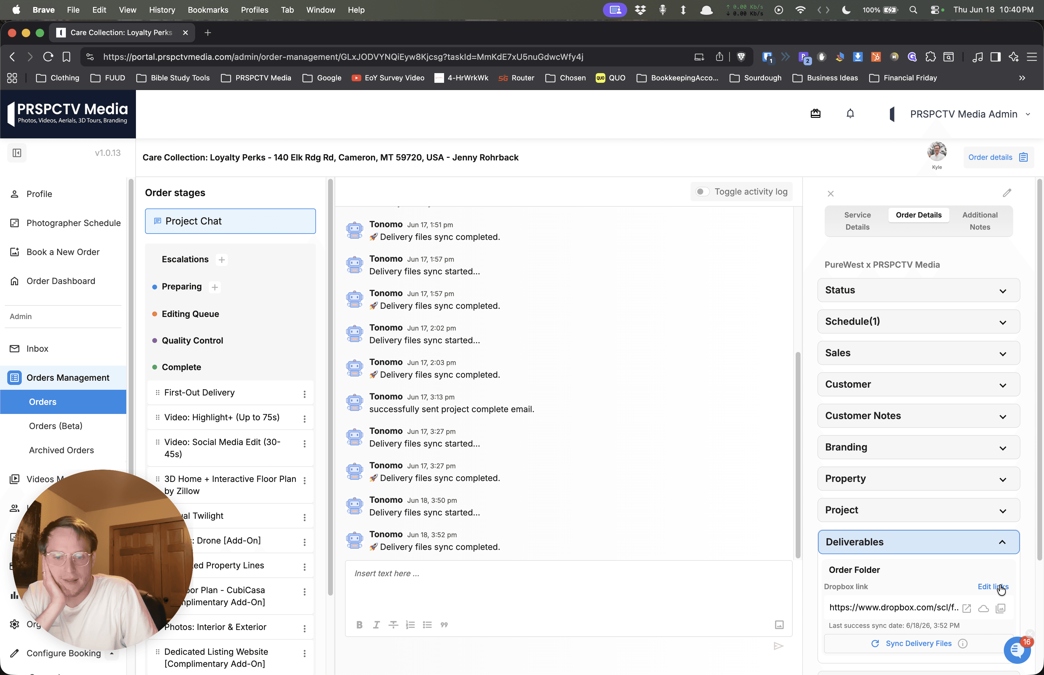 Step #1: Click Edit links in the Deliverables section of your project dashboard.