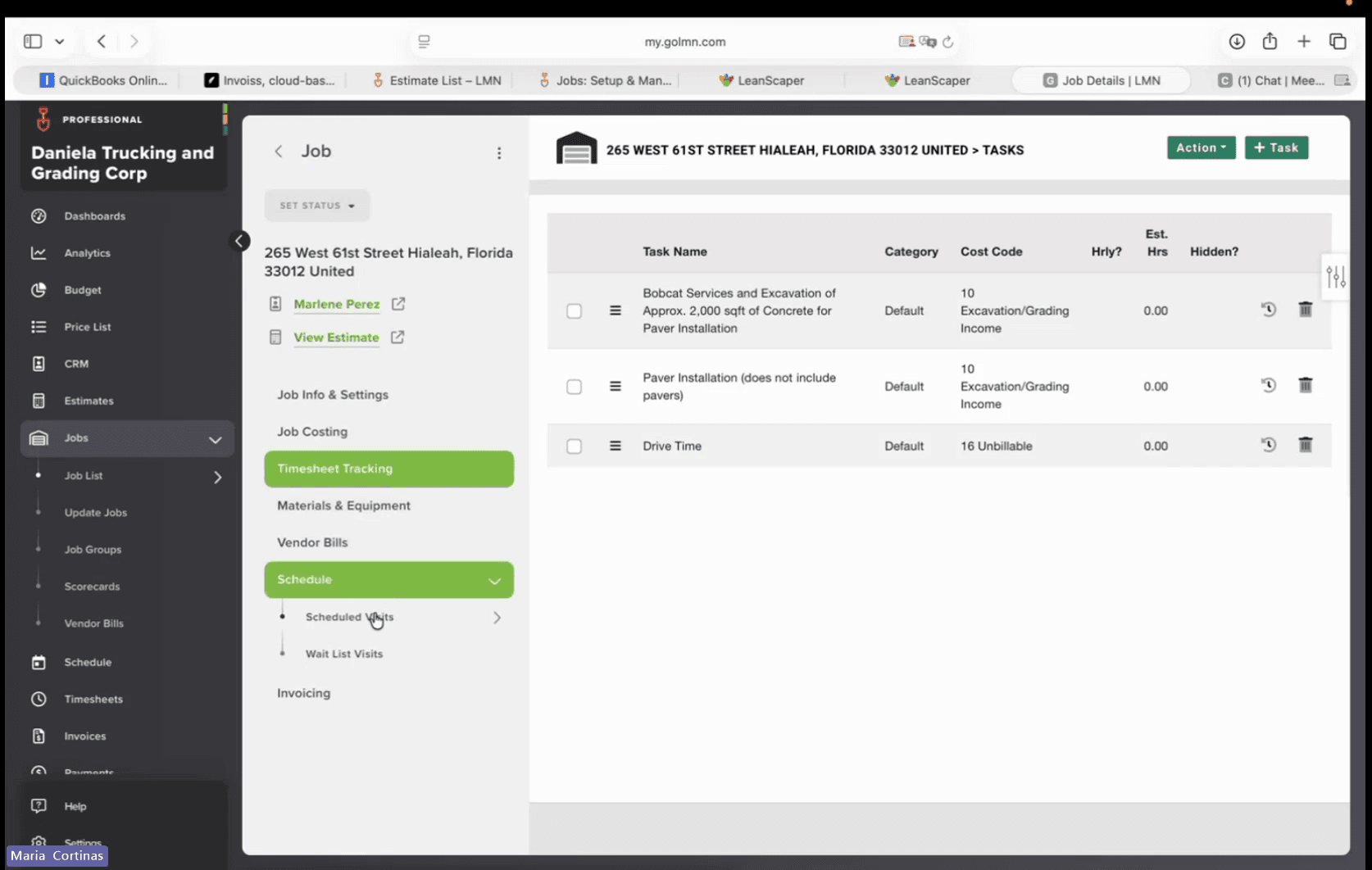Step #12: Select Scheduled Visits from the expanded menu.
