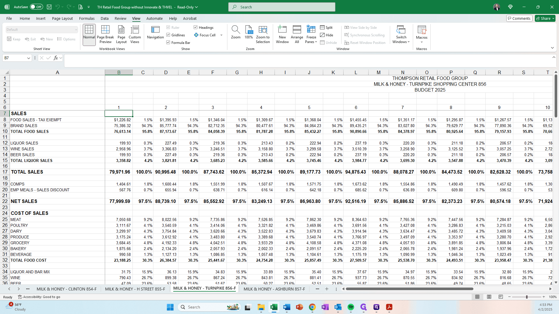 Step #5: Review the P&L or Annual Budget to Determine the Rent Amount for the Guaranty Calc