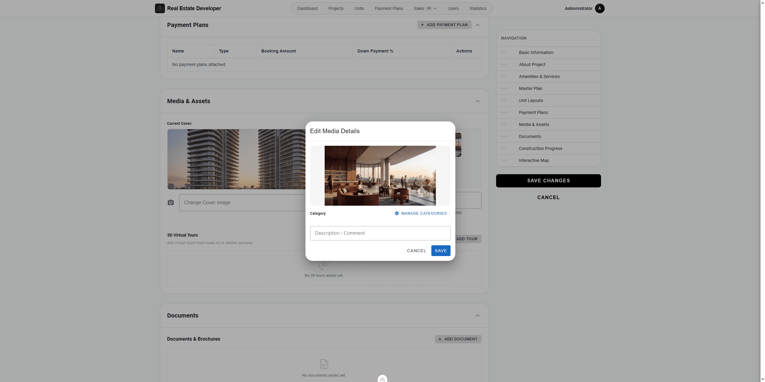Step #10: Click Manage Categories to define new tags for your images.
