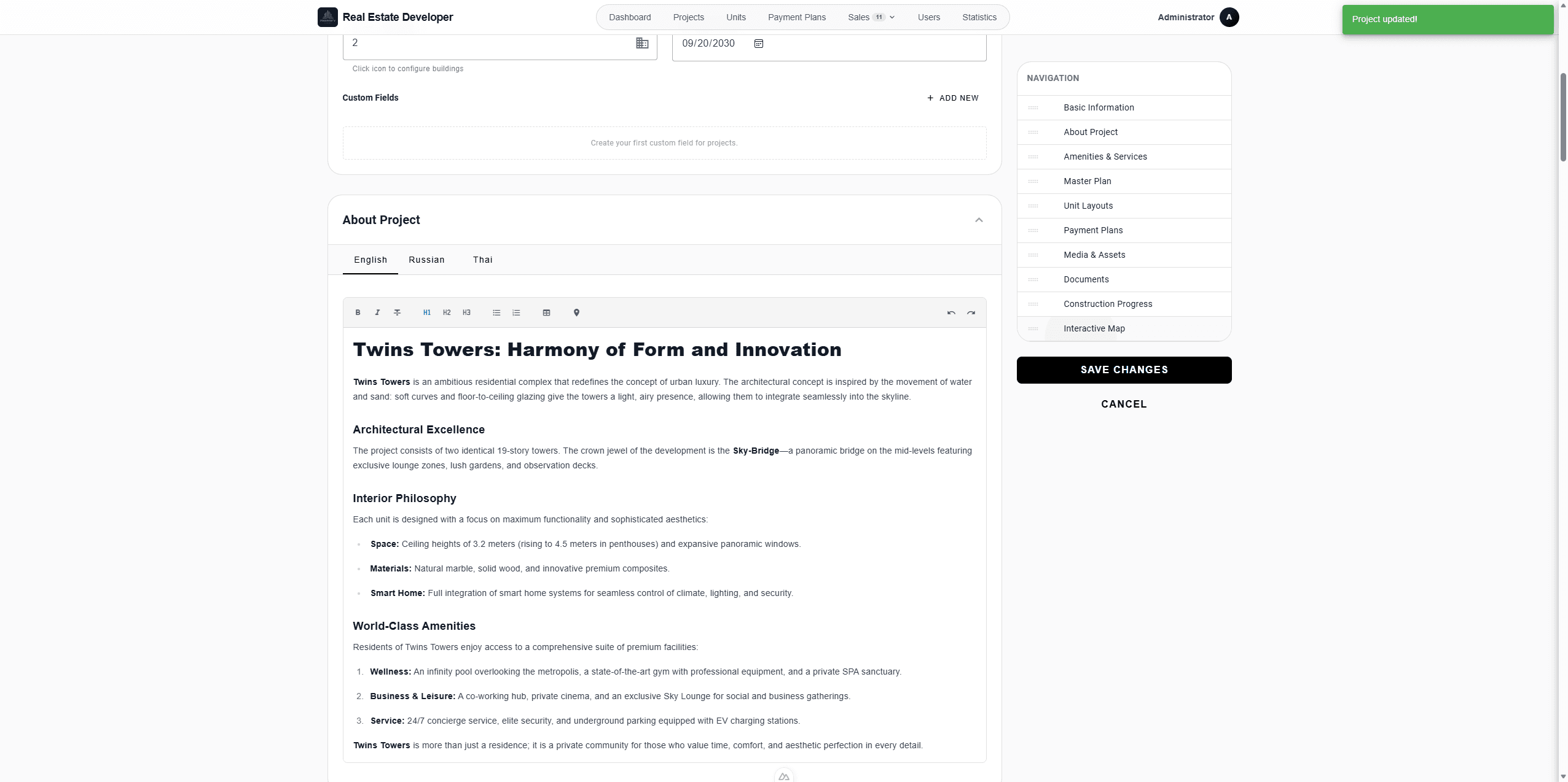 Step #135: Open the Interactive Map tab from the right-hand sidebar.