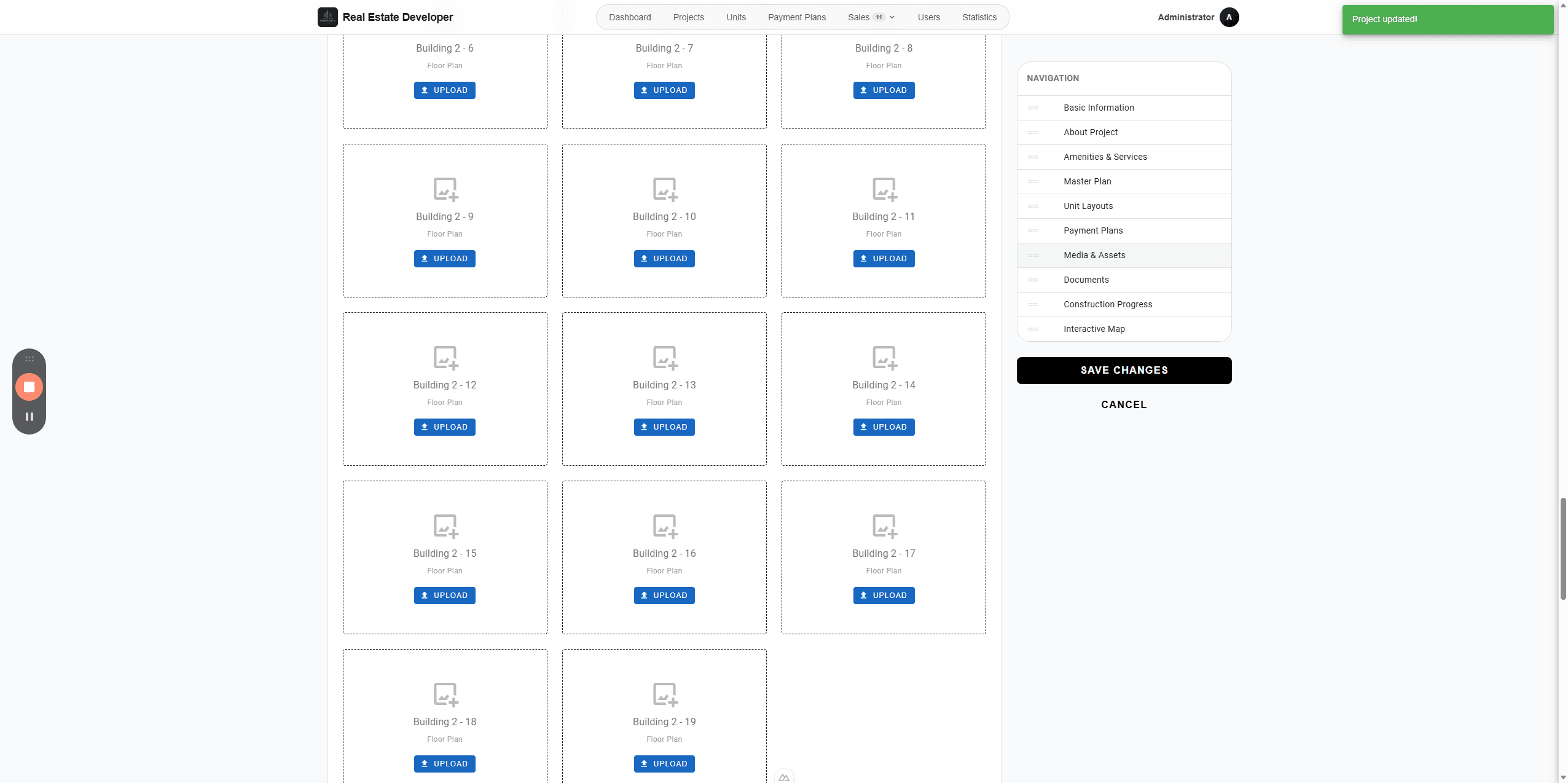 Step #8: Open the Media & Assets tab from the right-hand sidebar.