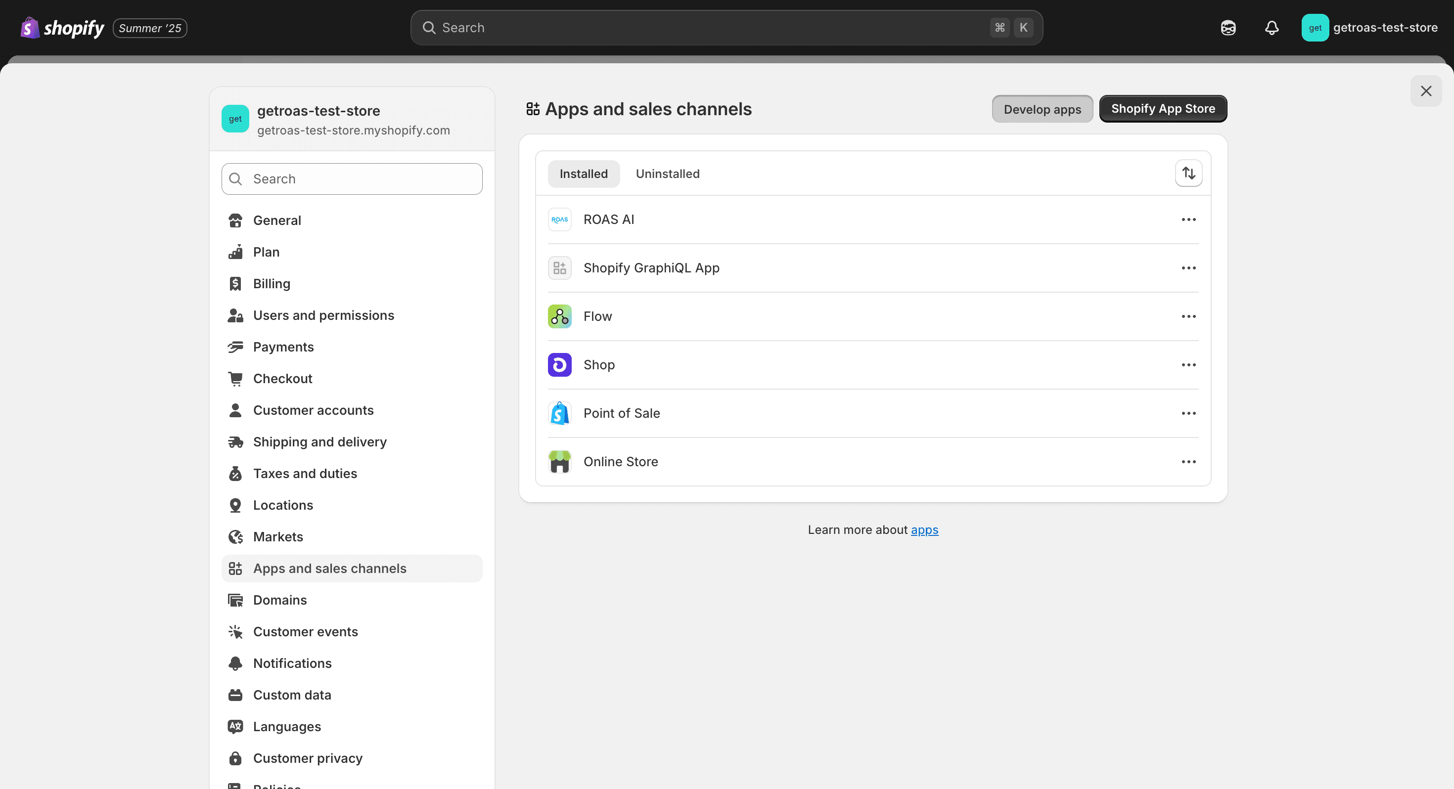 Step #4: Click on "Develop apps"