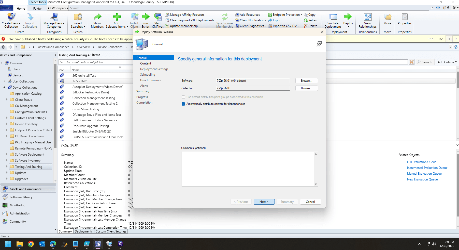 Step #41: Click Next to advance past the General settings page.