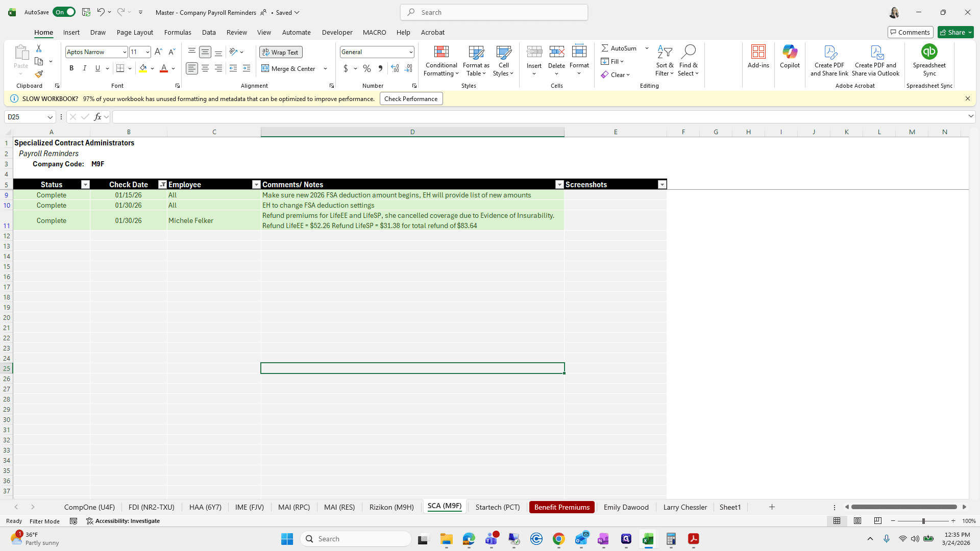 Step #118: Click on "SCA ( M9F )"