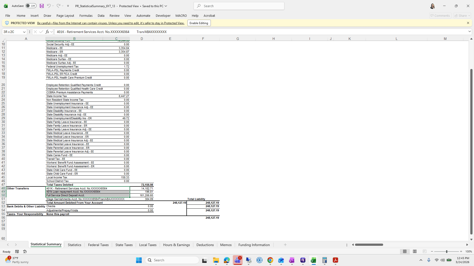 Step #318: Drag "No.XXXXXX6564Tran / ABAXXXXXXXX"