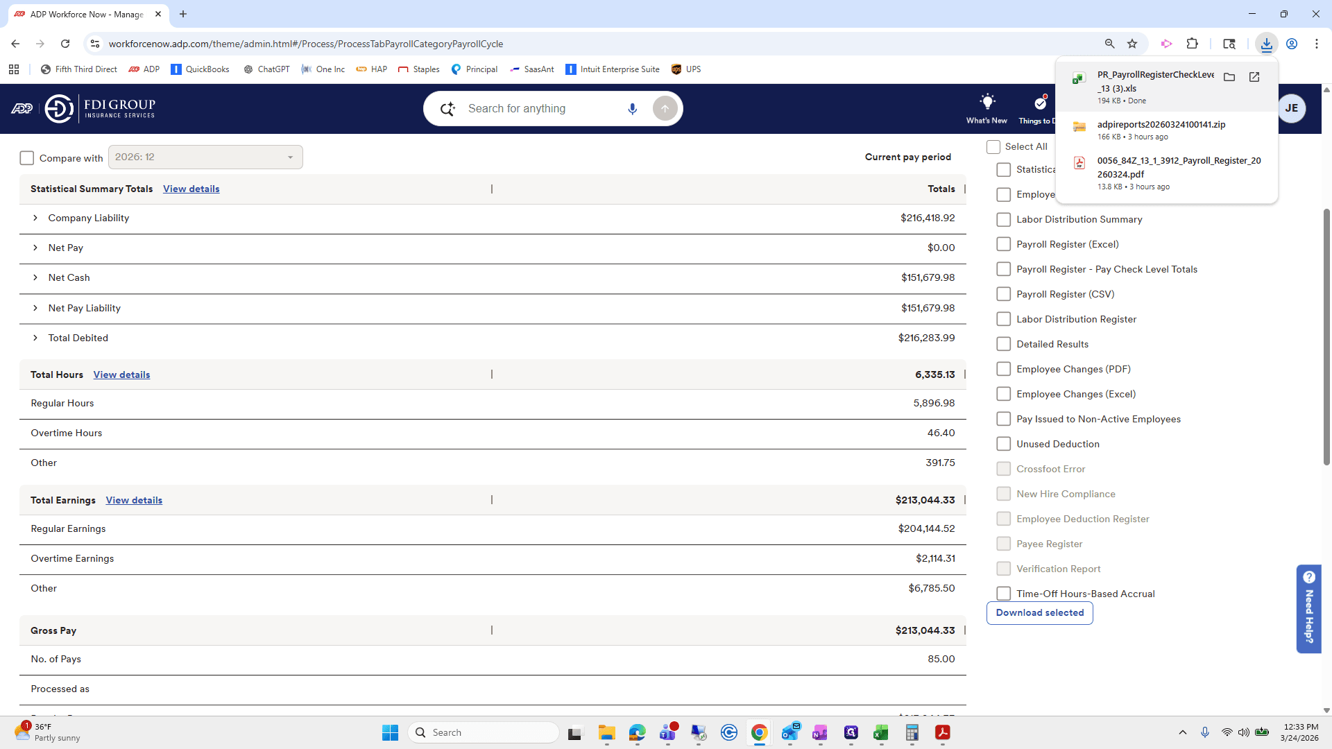 Step #72: Click on "PR_PayrollRegisterCheckLeve"