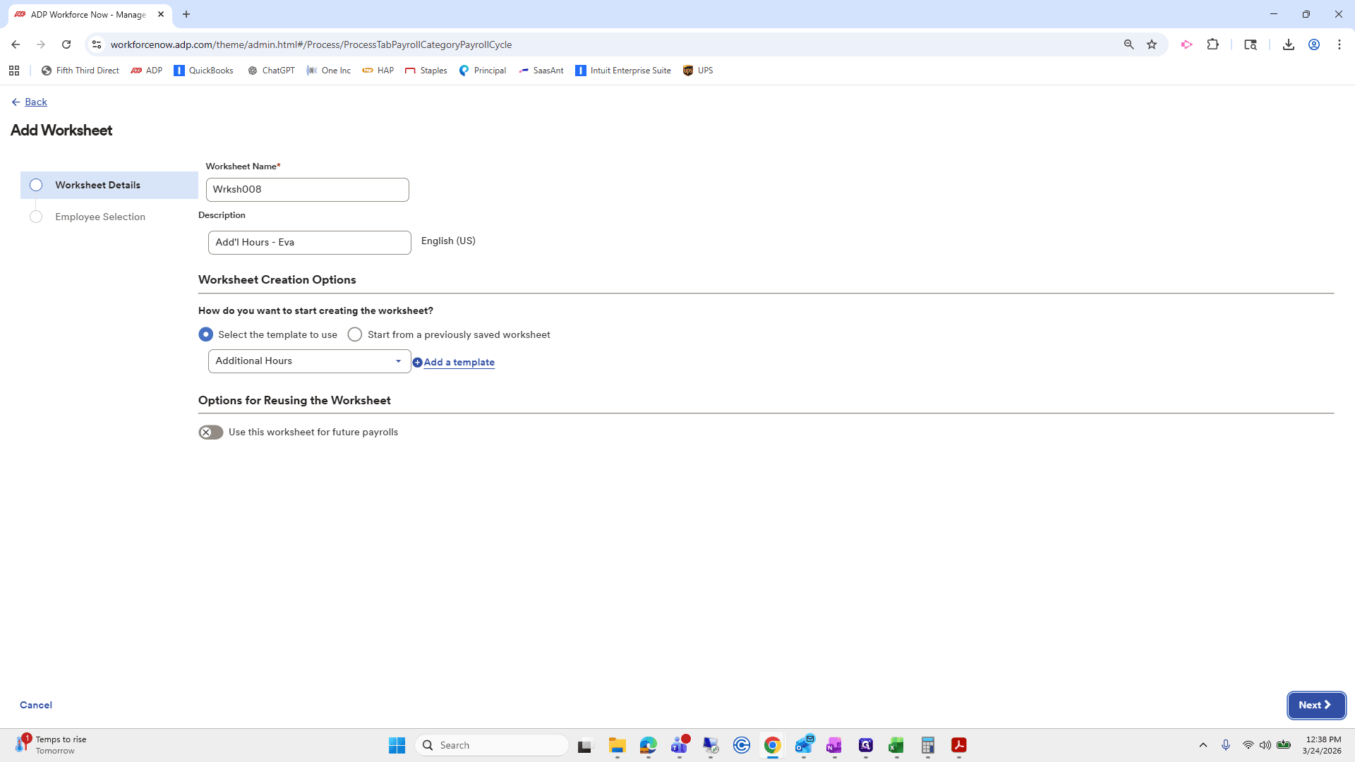 Step #195: Click on "Next >"