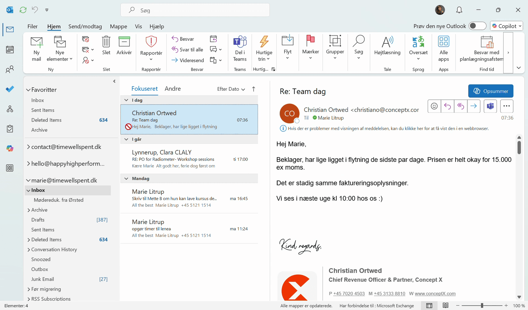 Step #1: Drag the email and drop it onto the Tasks icon on the left sidebar to create a new task.