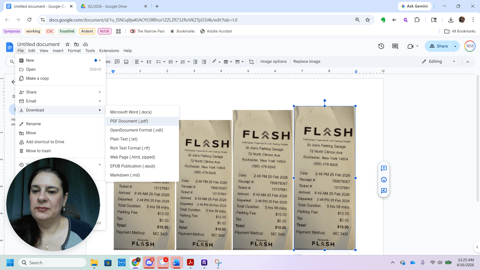 Step #16: Click on "Download" and select "PDF Document"