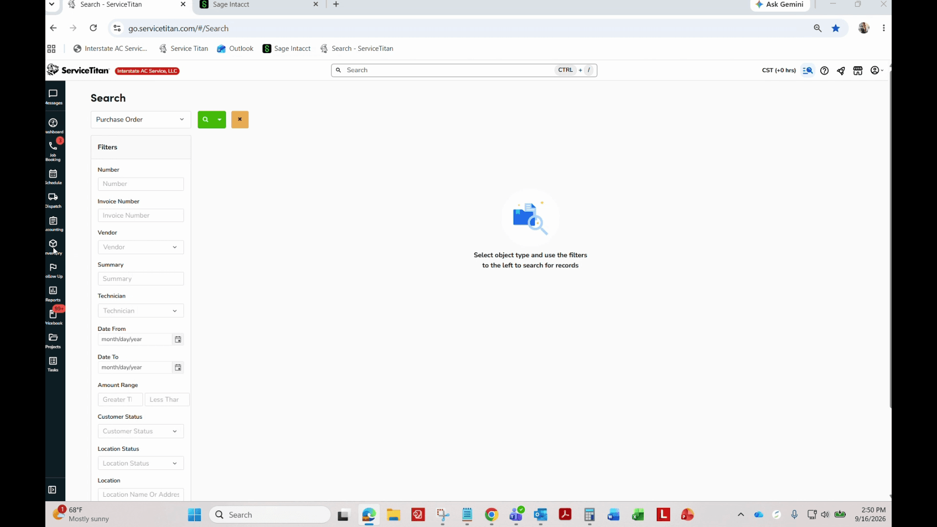 Step #1: Navigate to Inventory and open your inventory receipts.