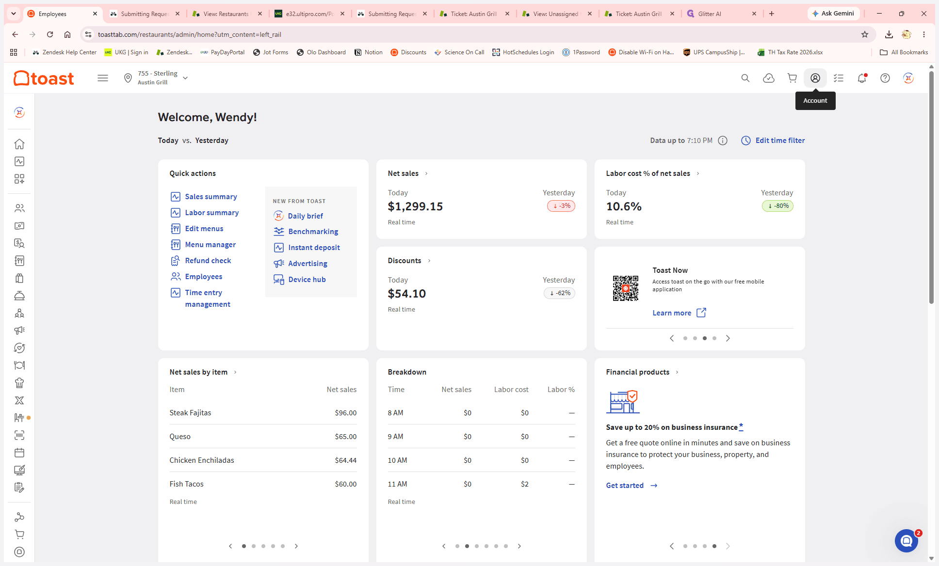 Step #1: Click the User Account icon in the top right corner of the header.