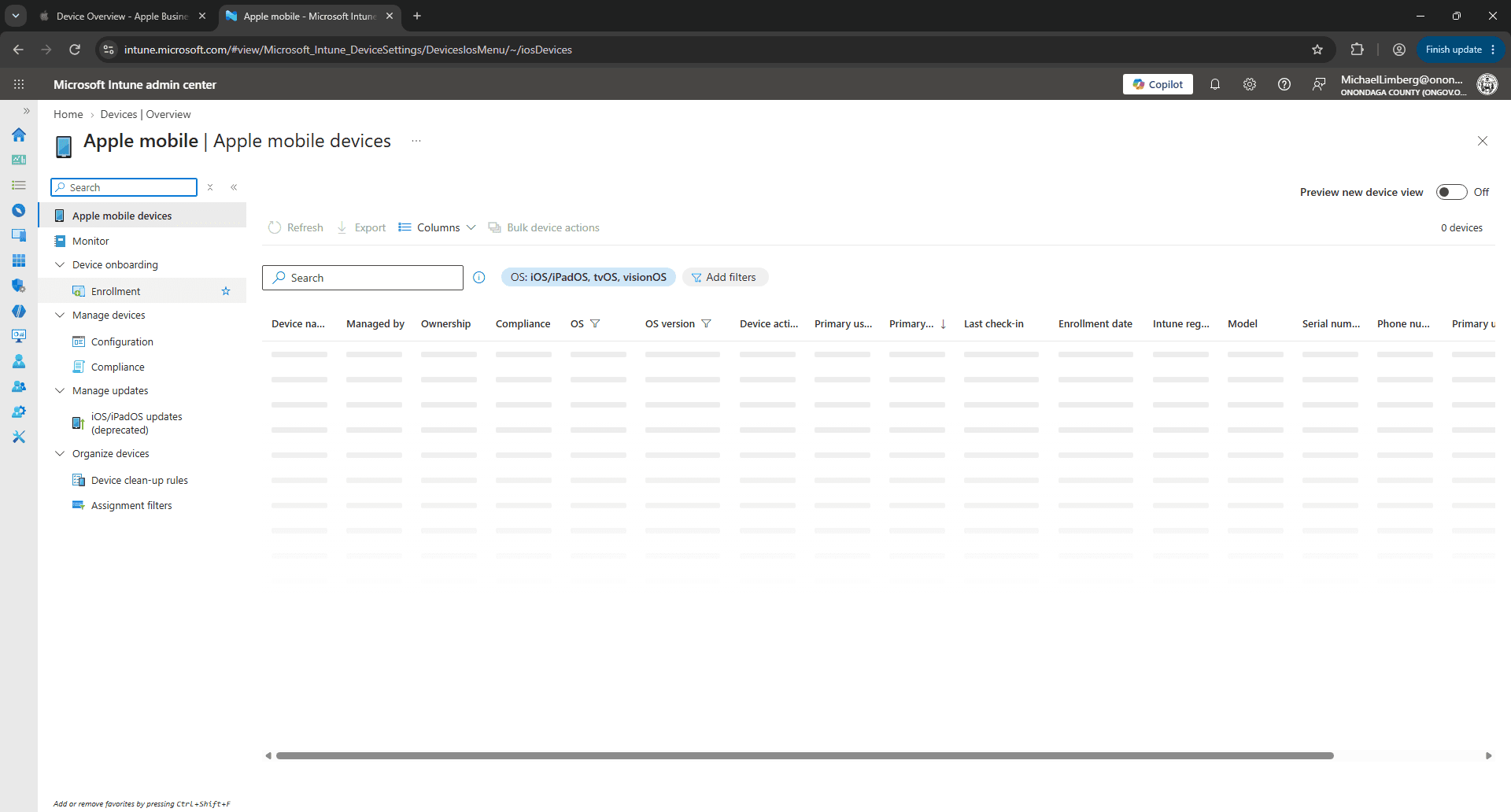 Step #12: Click on Enrollment in the sidebar.