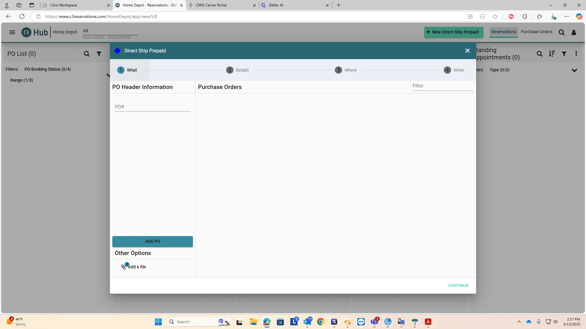 Step #5: Click on "PO #"