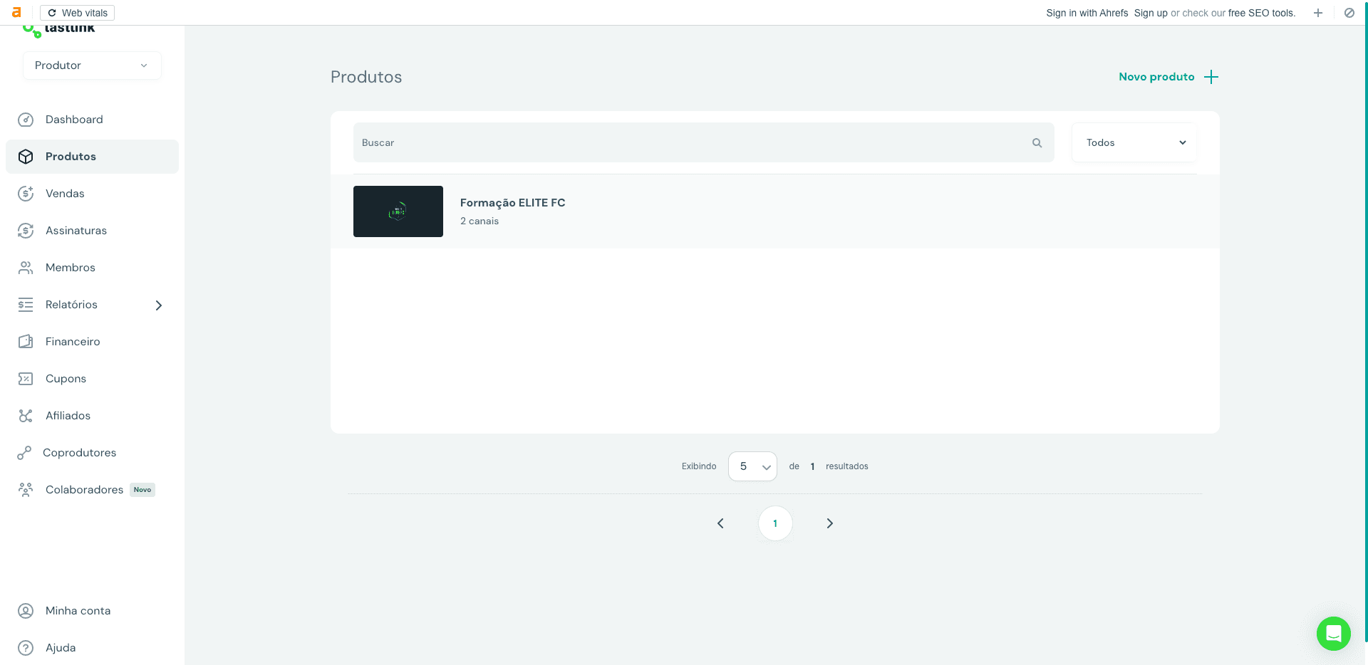 Step #4: Clique no produto que está sendo configurado