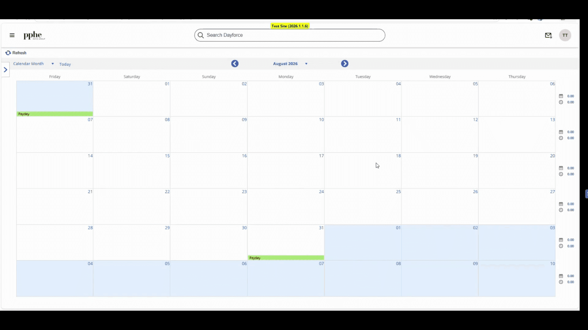 Step #3: Click on the date you want to book for your leave.