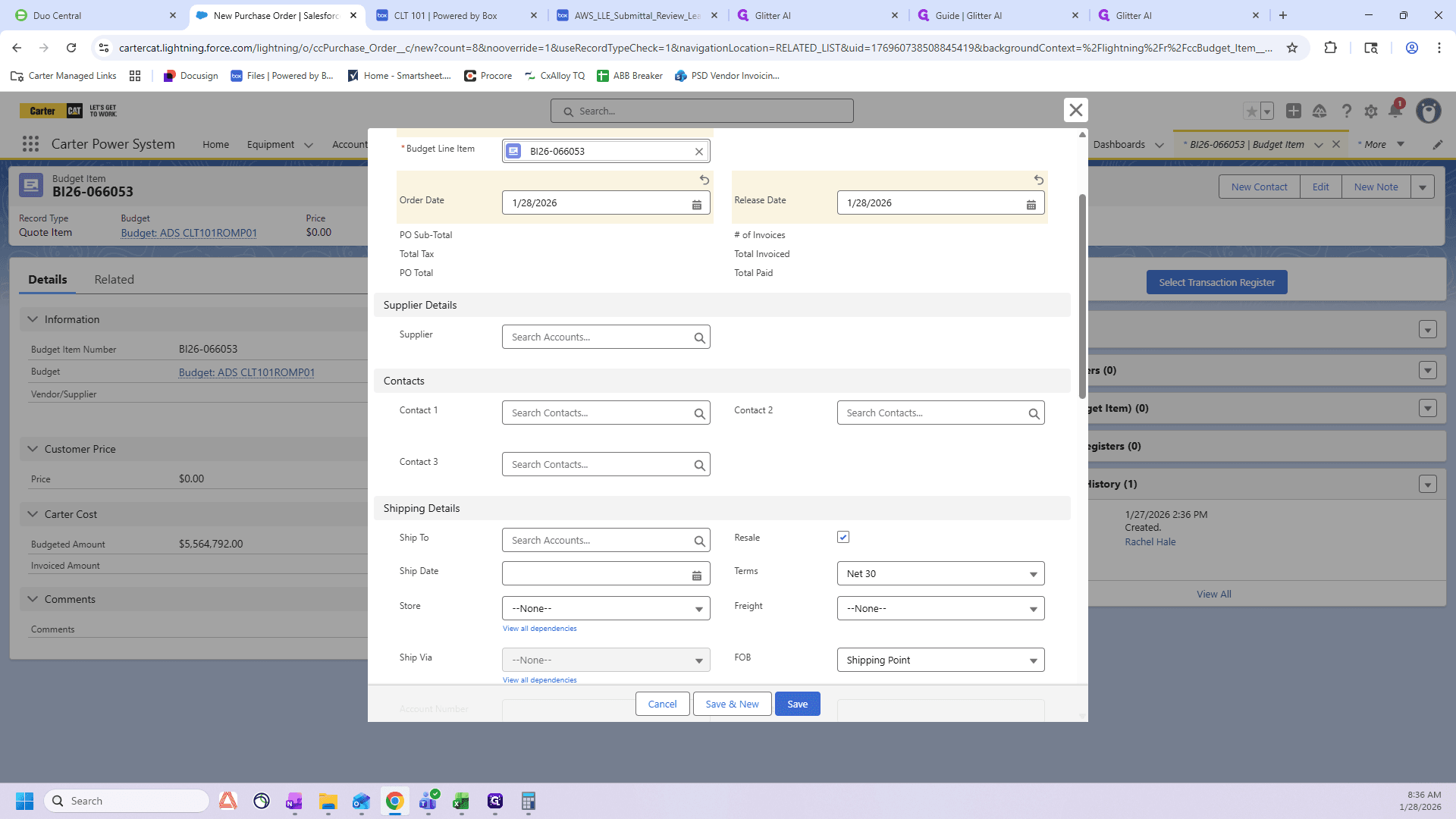 Step #9: Click on "Supplier"