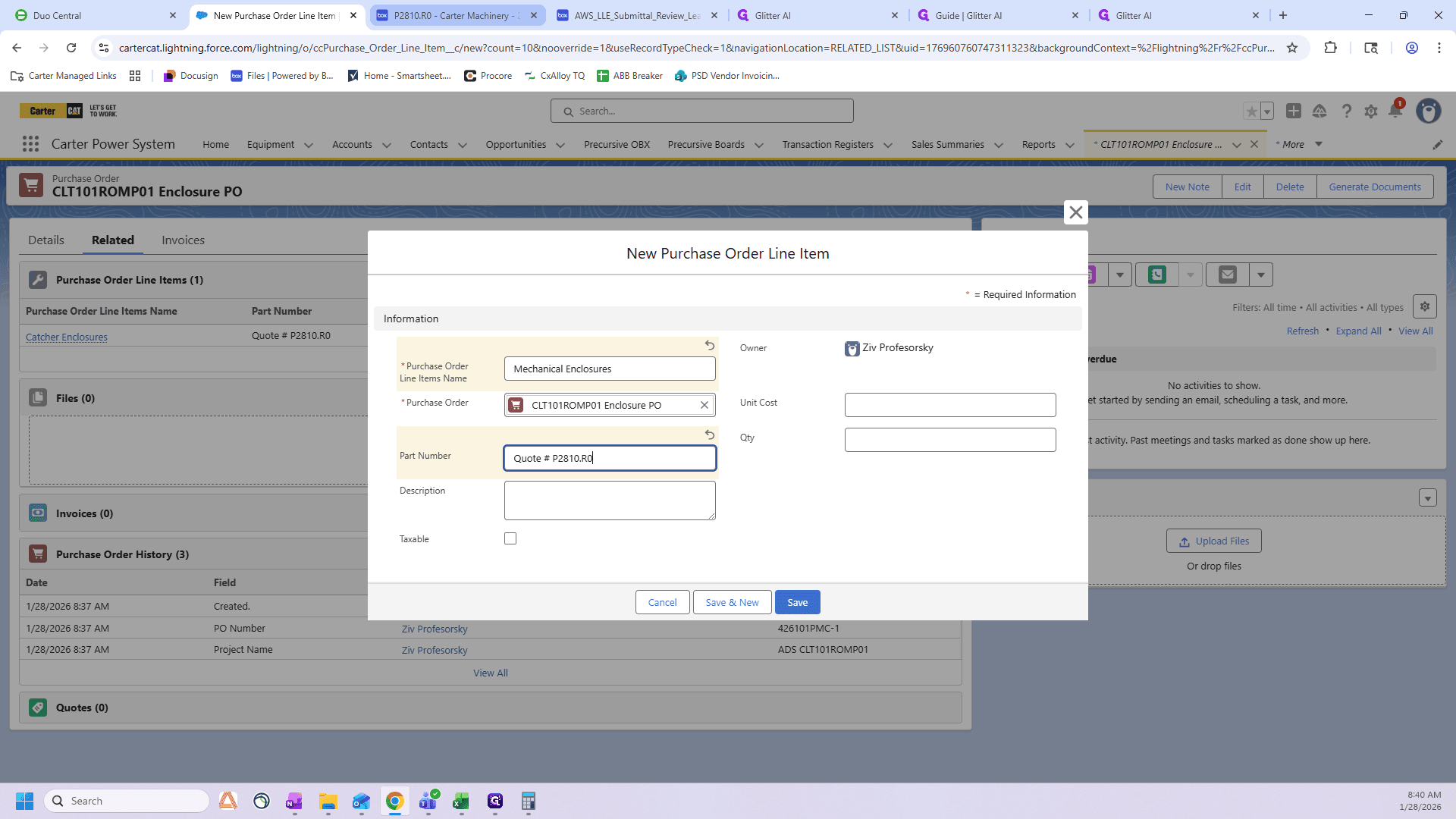Step #44: Click on the quote in BOX